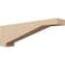 Ekena Millwork 6"W x 36"D x 12"H Thin Burlington Rough Cedar Woodgrain TimberThane Corbel, Primed Tan CORUR06X36X12BURRCPR - alternate 1